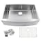 Nantucket Sinks 33 Inch Pro Series Small Radius Farmhouse Apron Front Stainless Steel Sink Apron332210-SR-16 - alternate 4
